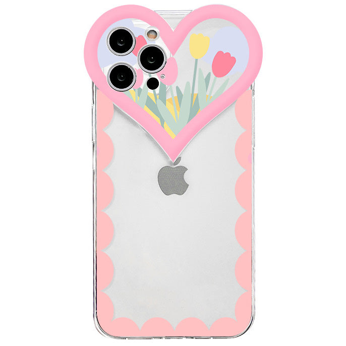 Funda para iPhone con corazón de día soleado