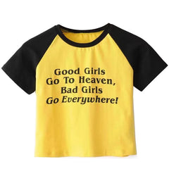 Good/Bad Girls Crop Top