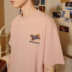 Satellite Embroidered T-Shirt