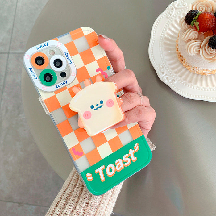 Funda para iPhone con cuadros tostados