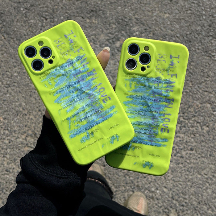 Funda para iPhone verde tóxica