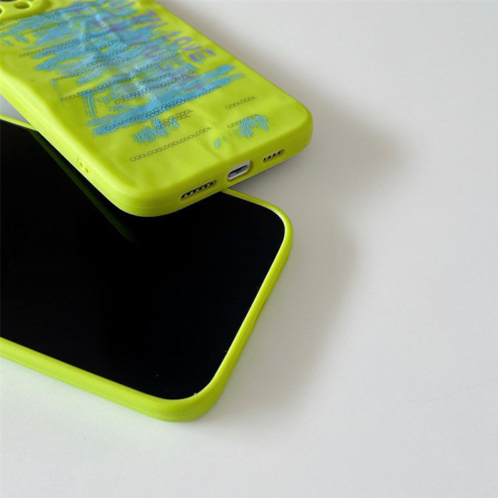 Funda para iPhone verde tóxica