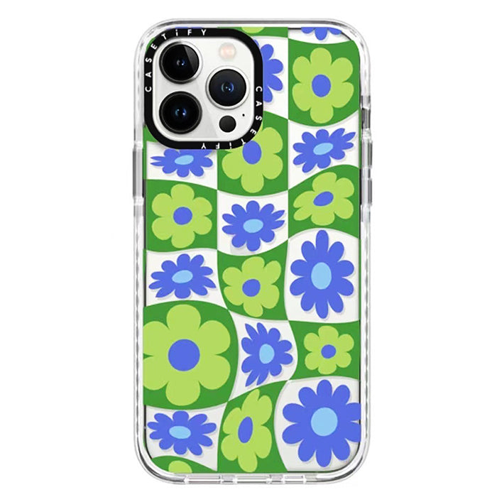 Funda para iPhone con estampado psicodélico de flores