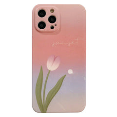 Funda para iPhone con degradado de tulipán