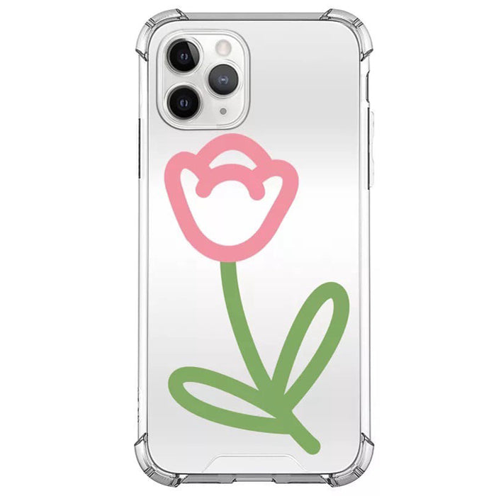 Funda para iPhone con espejo de tulipán