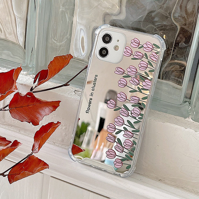 Funda para iPhone con tulipanes