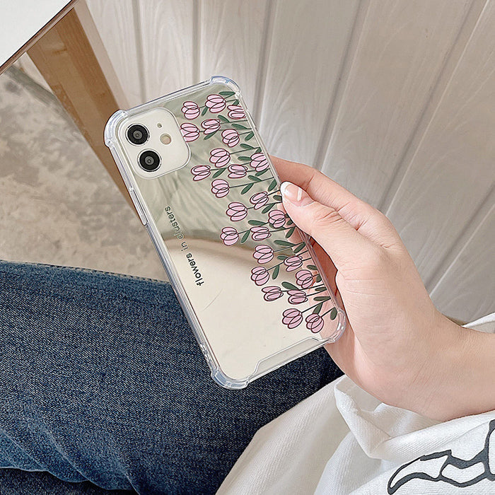 Funda para iPhone con tulipanes