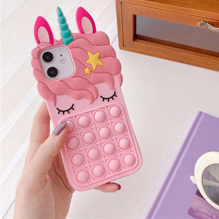 Funda para iPhone Unicorn Pop It