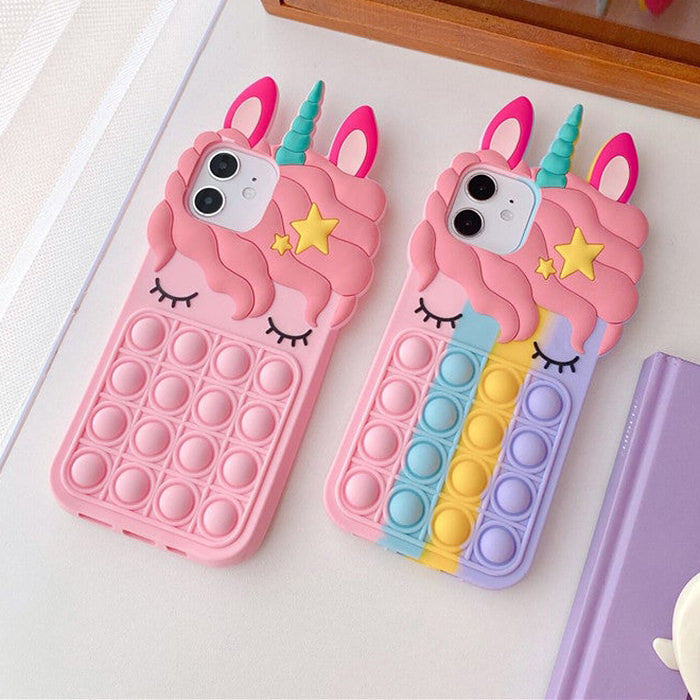 Funda para iPhone Unicorn Pop It