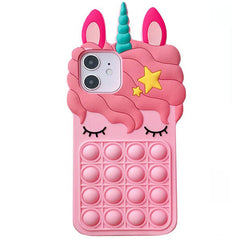 Funda para iPhone Unicorn Pop It