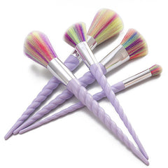 Juego de brochas de maquillaje de unicornio