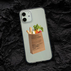 Funda para iPhone con bolsa de compra de verduras