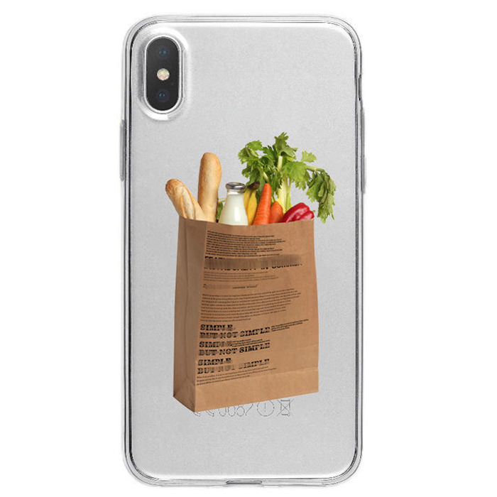 Funda para iPhone con bolsa de compra de verduras