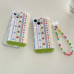 Funda para iPhone con estampado floral vintage