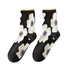 Calcetines florales vintage