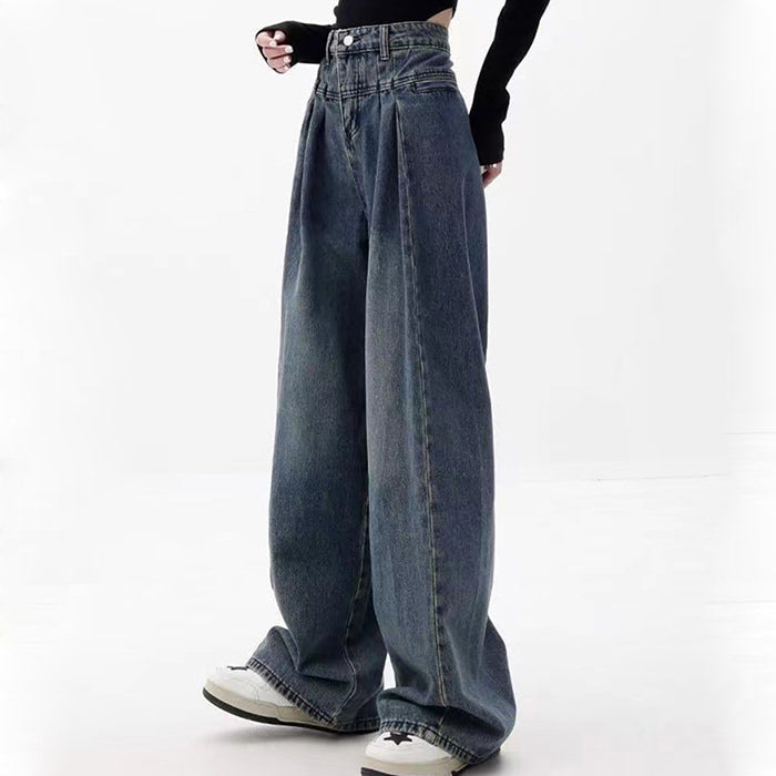 Vintage-Jeans mit weitem Bein