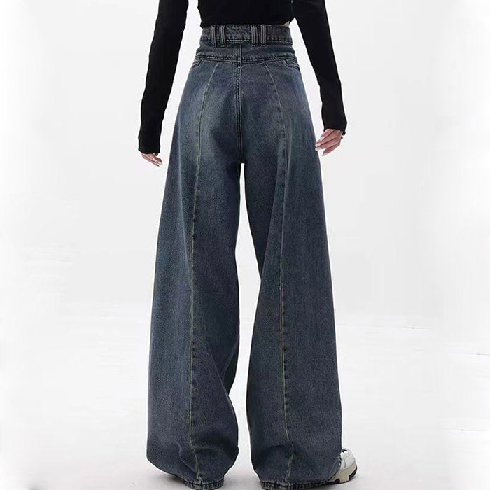 Vintage-Jeans mit weitem Bein