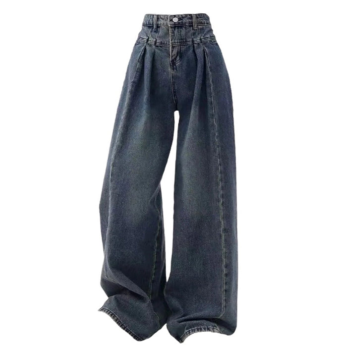 Vintage-Jeans mit weitem Bein