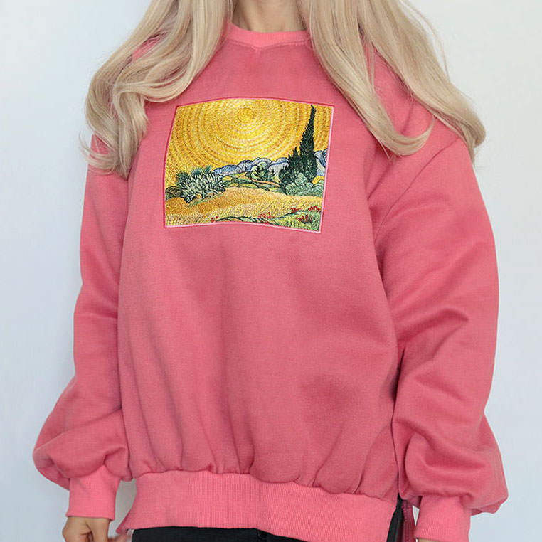 Wheat Field Cypresses Sweatshirt