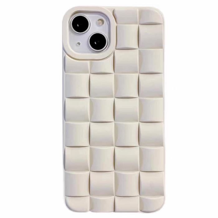 Funda para iPhone con cuadros blancos