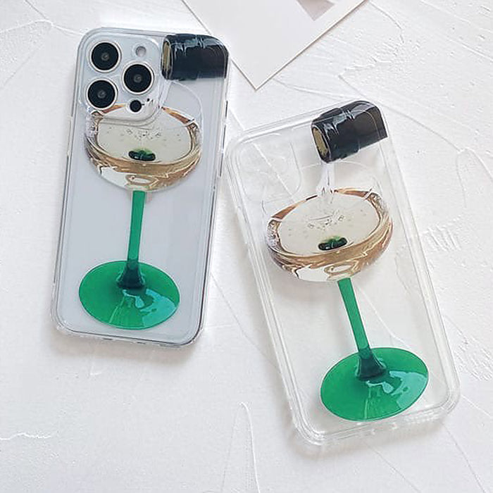 Funda para iPhone con copa de vino