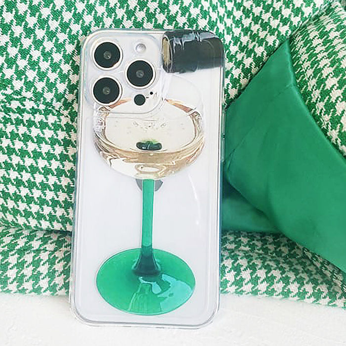 Funda para iPhone con copa de vino