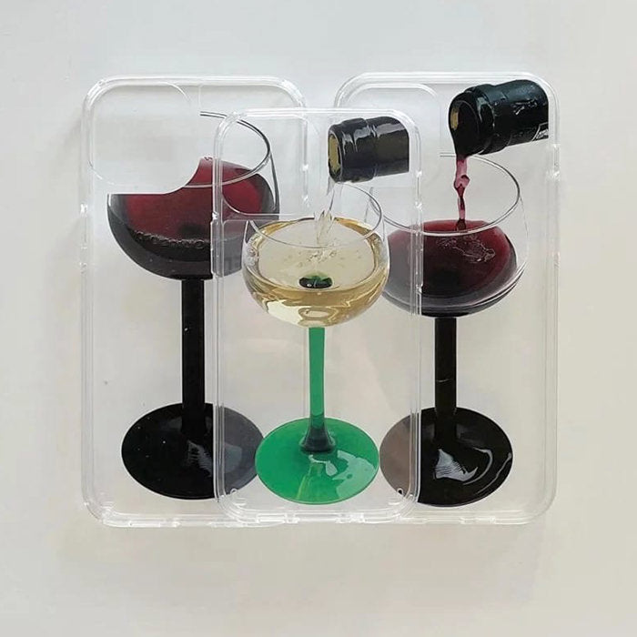 Funda para iPhone con copa de vino