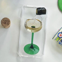 Funda para iPhone con copa de vino