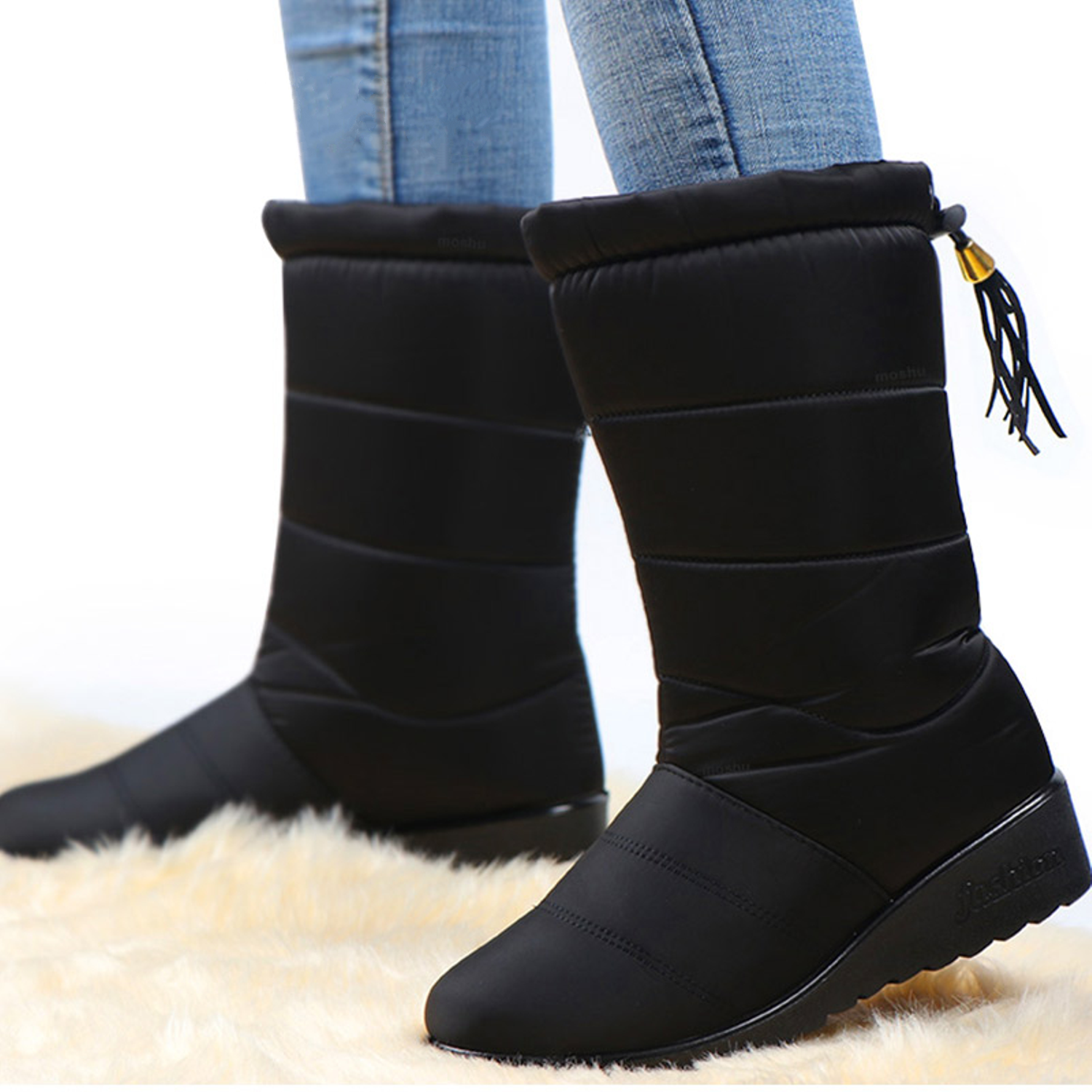 Waterproof Warm Fur Snow Boots