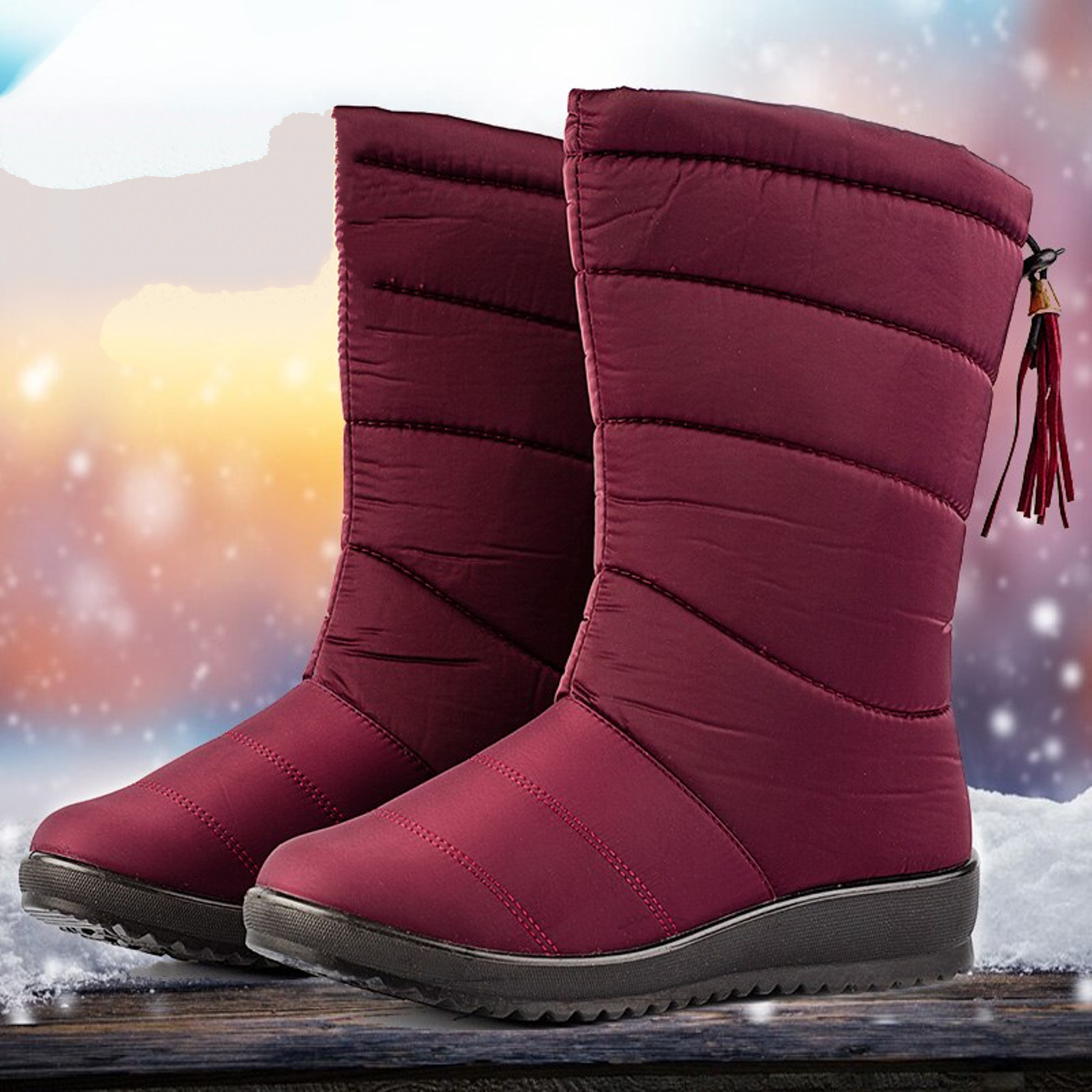 Waterproof Warm Fur Snow Boots