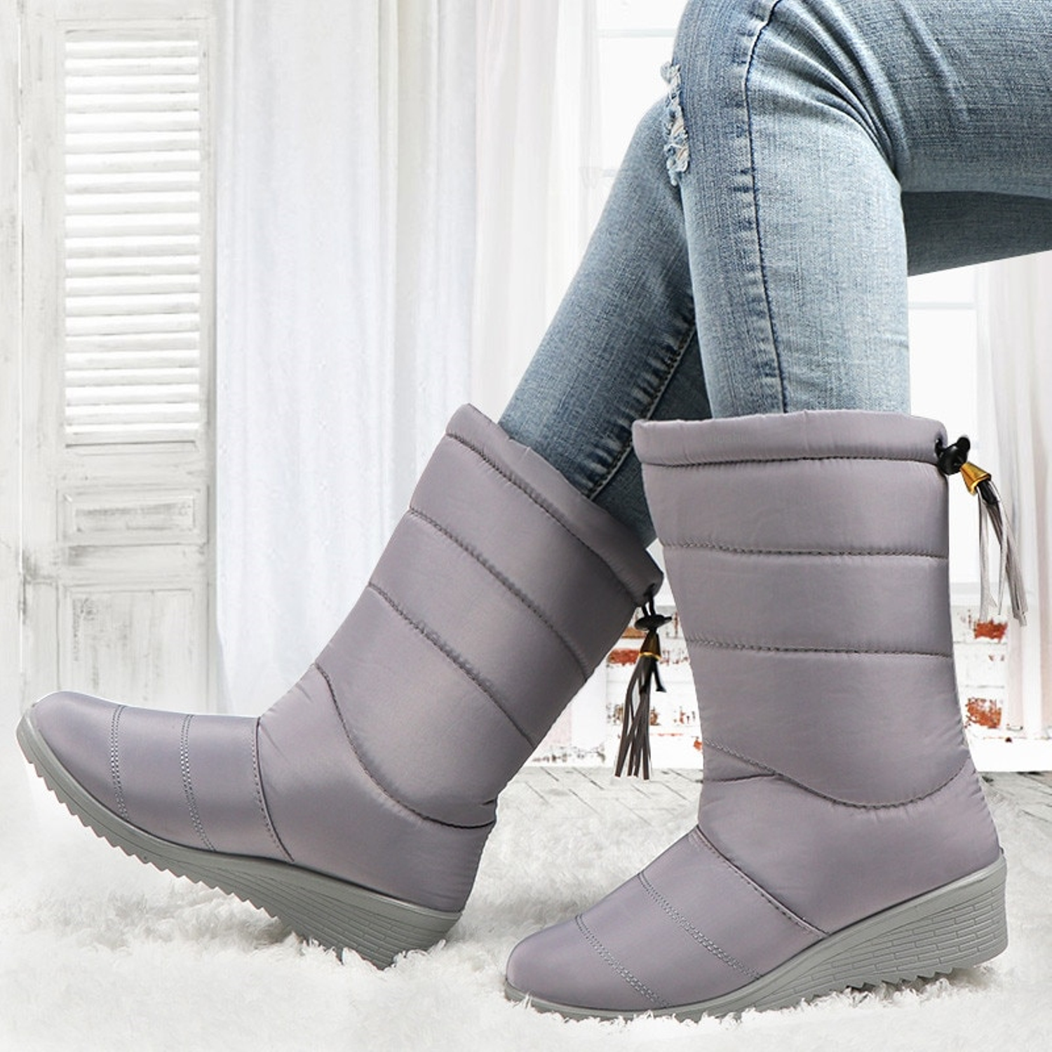 Waterproof Warm Fur Snow Boots