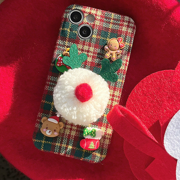 Funda para iPhone con cuadros navideños