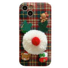 Funda para iPhone con cuadros navideños