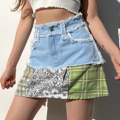 Y2K Denim Skirt