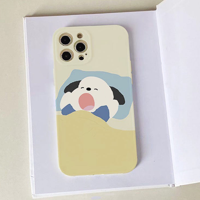 Funda para iPhone con perro bostezando