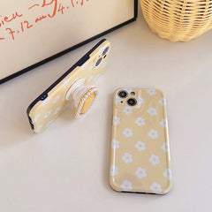 Funda para iPhone con margaritas amarillas