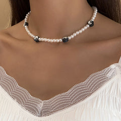 Ying Yang Pearl Choker