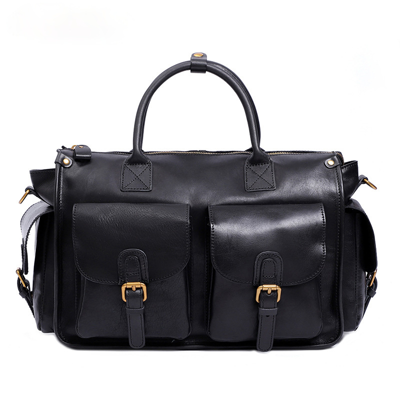Women Handmade Leather Large Storage Duffle Bag