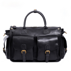 Women Handmade Leather Large Storage Duffle Bag