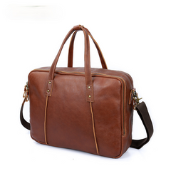 Tragbare Aktentasche aus Vintage-Leder 
