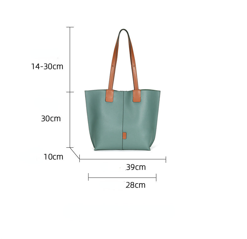 Large Capacity Leather Tote Handbags