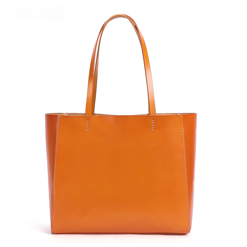 Women Leather Big Capacity Tote Handbag W8753