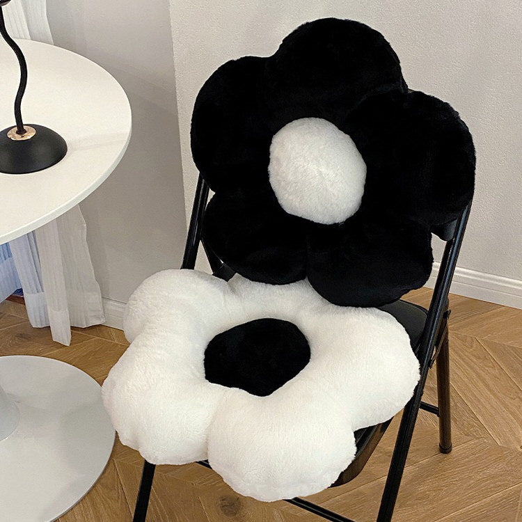 Black & White Flower Pillow