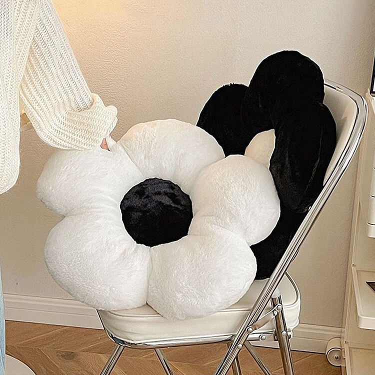 Black & White Flower Pillow