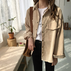 Camisa de pana cómoda y bonita