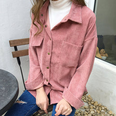 Camisa de pana cómoda y bonita