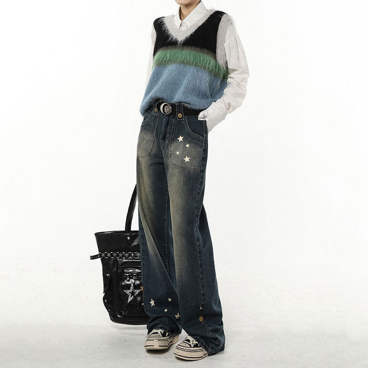 Jeans mit weitem Bein von Star Child