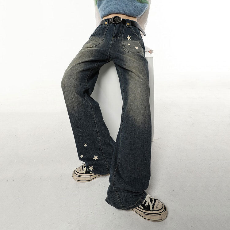 Jeans mit weitem Bein von Star Child