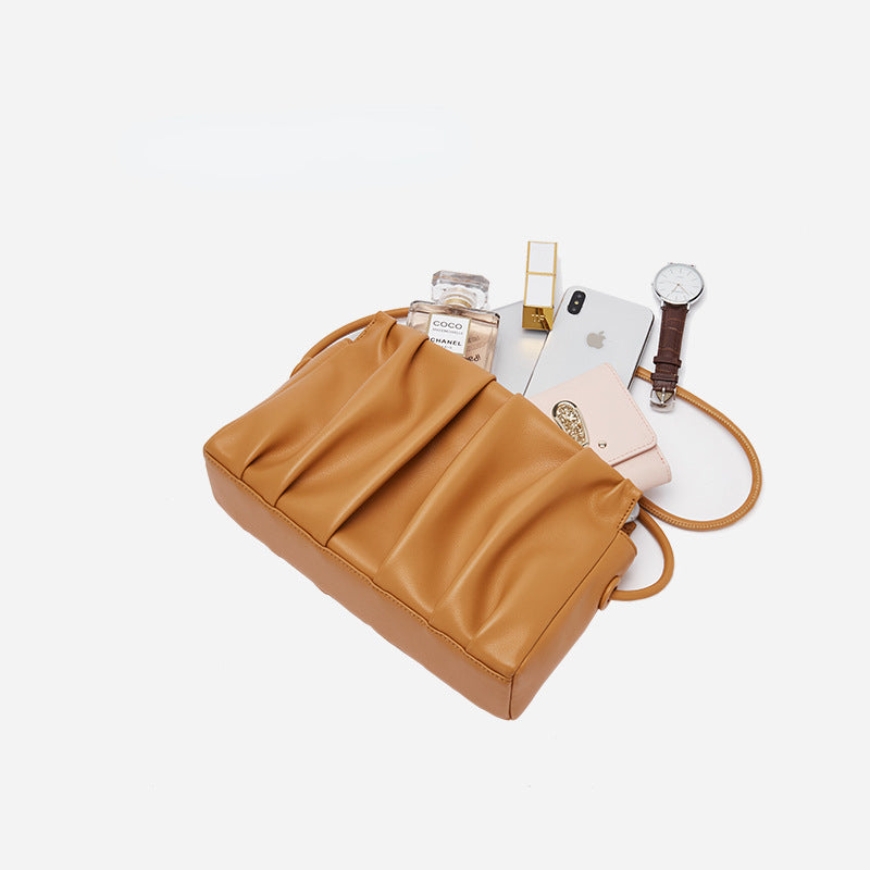 Bolsos de hombro para mujer de piel de vaca 