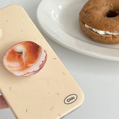 Funda para iPhone con diseño de bagel